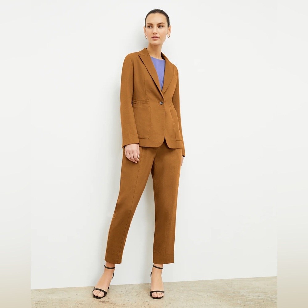 MM Lafleur The Shane 2.0 Drawstring Pant Everyday Twill In Acorn NWT Size 4 - Picture 2 of 15